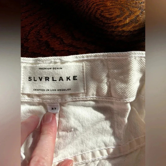 SLVRLAKE London White Destructed Jeans - Picture 9 of 15
